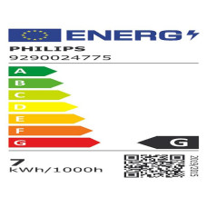 BEC smart LED Philips, soclu E27, putere 7W, forma clasic, lumina alb, alimentare 220 - 240 V, 