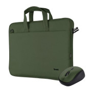 TRUST Bologna Laptop Bag And Mouse Set Green TRUST Bologna Laptop Bag And Mouse Set Green