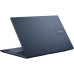 NOTEBOOK ASUS Vivobook 15 Intel Core i3-1315U 15.6inch FHD 8GB DDR4 512GB M.2 NVMe PCIe SSD DOS 2Y Quiet Blue 