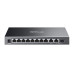 SWITCH TP-LINK Omada, 10-Port Gigabit Easy Managed Switch with 8-Port PoE+, 1× Gigabit SFP/RJ45 port, 63W buget POE, carcasa metalica 