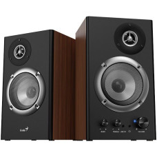 BOXE GENIUS 2.0, RMS: 36W (2 x 18W), amplificare integrata, black&brown wood, 