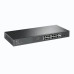 SWITCH TP-LINK  16 porturi Gigabit  POE+ 250W total power, 2× combo gigabit SFP, 2× gigabit non-PoE RJ45, carcasa metal 