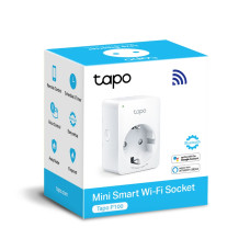PRIZA inteligenta TP-LINK, Schuko x 1, conectare prin Schuko (T), 10 A, programare prin smartphone, Bluetooth, WiFi, alb 
