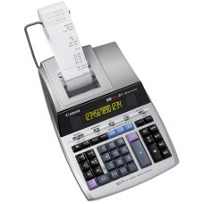 Calculator de birou CANON, MP-1411LTSC, ecran 14 digiti, Ribon, functie business, tax si conversie moneda, gri, 