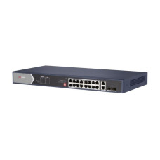 SWITCH. PoE Hikvision, port Gigabit x 16, SFP SFP x 2, rackabil, carcasa metalica, 