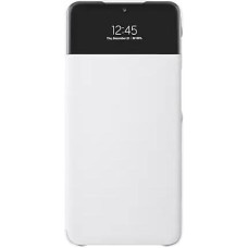 HUSA Smartphone Samsung, pt Galaxy A32, tip smart book cover cu buzunar, poliuretan, Smart View Wallet, alb, 