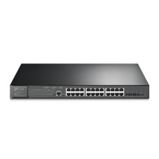 Switch cu management L2 TP-Link POE, 24 Porturi Gigabit, 4 x SFP+ Gigabit 