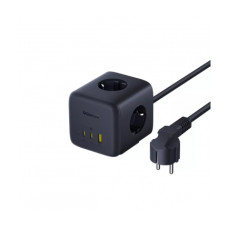 INCARCATOR RETEA Baseus EnerFill FA11 Cube Powerstrip, QC 67W, 3 x AC, 1xUSB Type-C, 1 x USB, lungime cablu 1.5m, negru 